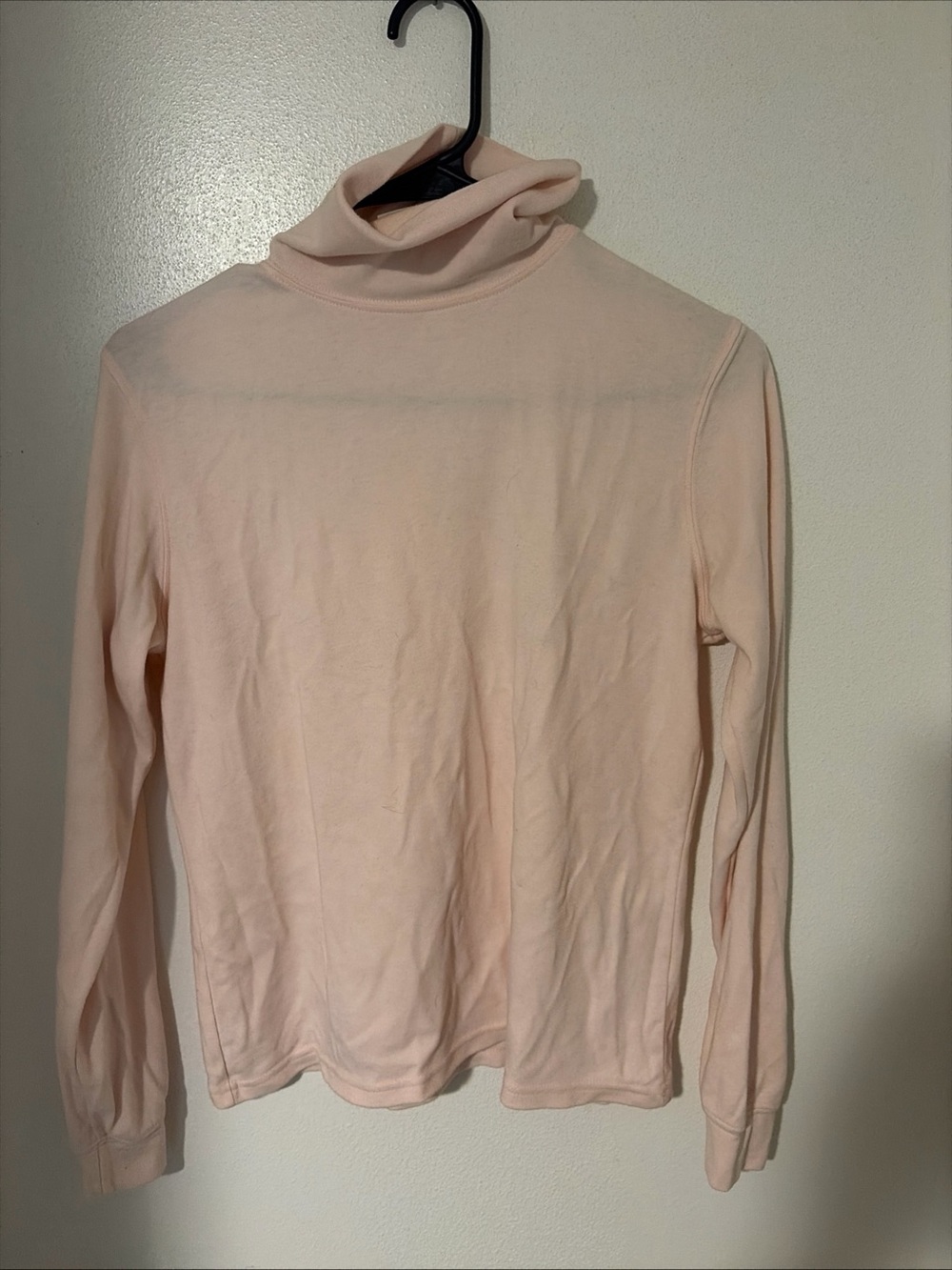 L.L. Bean Soft Blush Pink Turtleneck Sweater